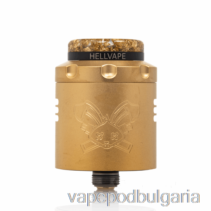 Vape Bulgaria Hellvape Dead Rabbit V3 24mm Rda [6th Anni] Gold Black